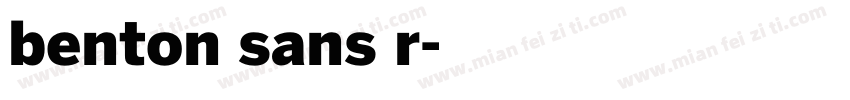 benton sans r字体转换